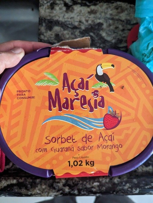 Acai ice cream in Brazil