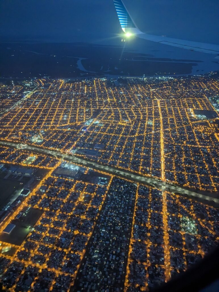 Bueno Aires view from out of the plane