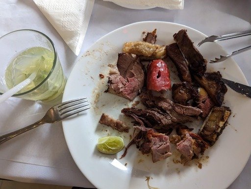 Navitas Churrascaria in Brazil, a dish of all the meats