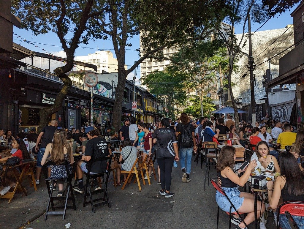 Pinheiros neighborhood in São Paulo, Brazil