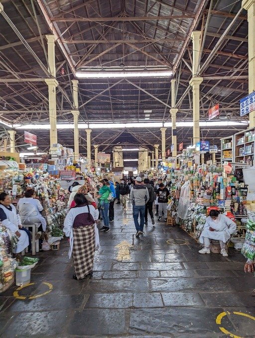 San Pedro Market in Cusco Peru