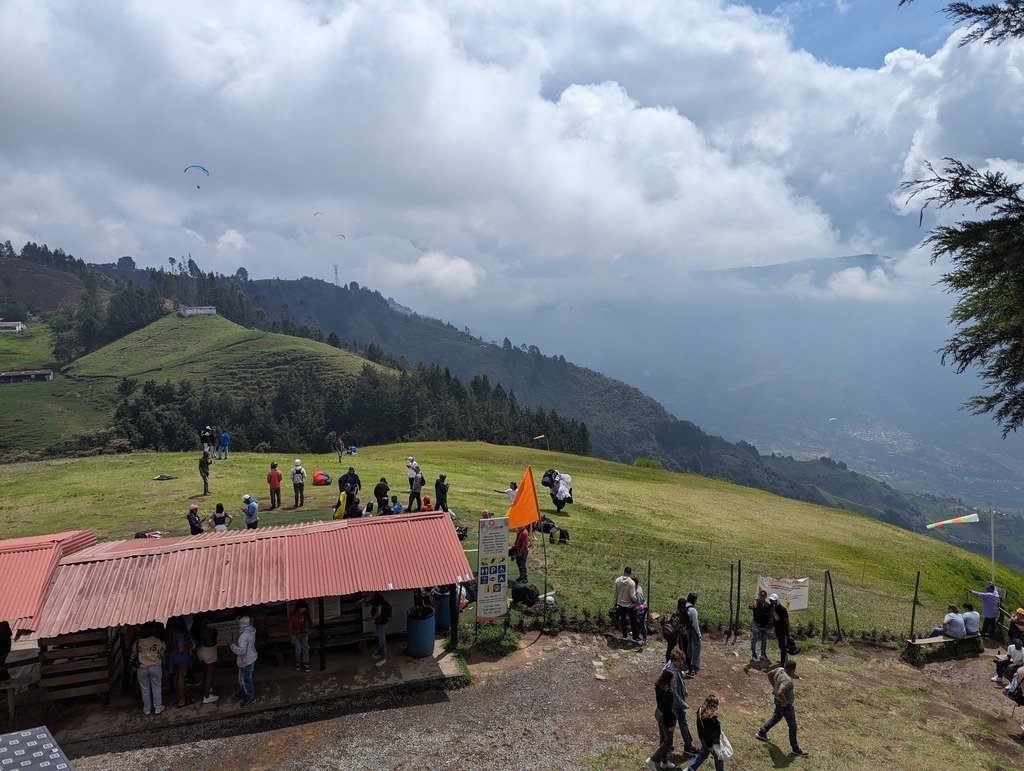 Medellín mountain for paragliding